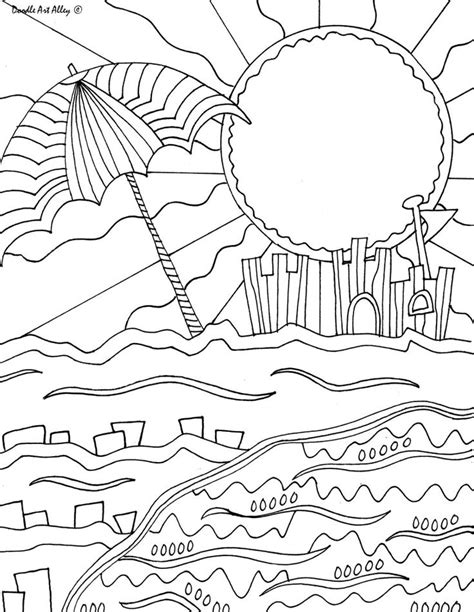 beach coloring pages nature coloring pages art coloring pages