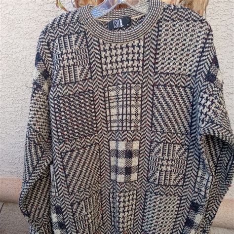 tsr usa sweaters vintage mens tsr usa knit sweater sz  poshmark