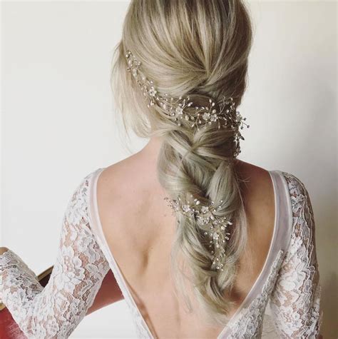 wear  bridal hair vine   braid bohobraids hair vine hair vine