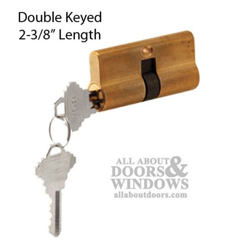 active keyed cylinder lock double keyed solid brass