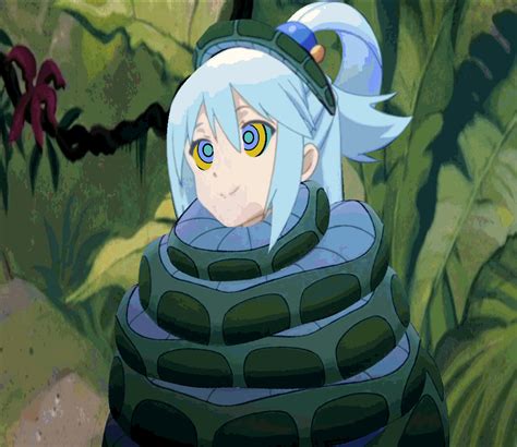 useless goddess captured kaa  aqua  happyhypno  deviantart