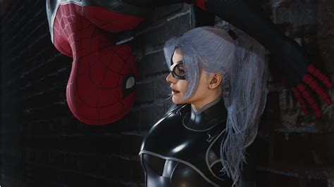 Spider Man Spider Man Ps4 Black Cat Marvel Comics 1080p