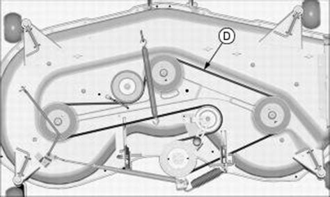 diagram  install belt  john deere  deck mower