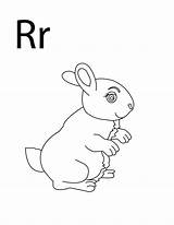 Coloring Letter Pages Rabbit Kids Alphabet Craft Index Rainbow Print Hat Rocket Popular Toddler Stay Colpages Folders sketch template