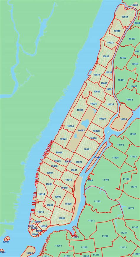 New York City Zip Code Map Map Of The World