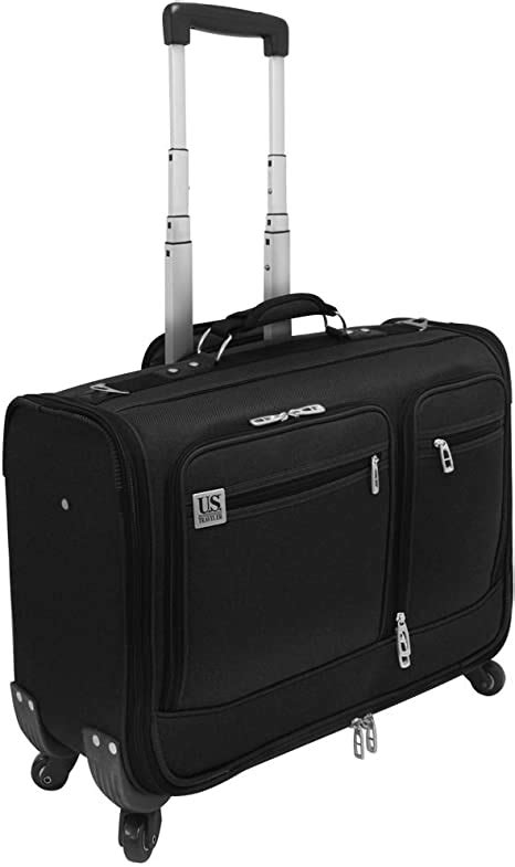 u s traveler us0421 carry on spinner garment bag luggage