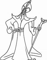 Aladdin Jafar Villain Villian Coloringhome sketch template