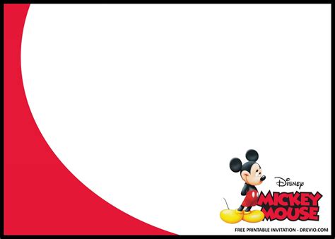 printable mickey mouse birthday party kits template