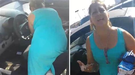 Woman Gets Caught Stealing Out Of Mans Car
