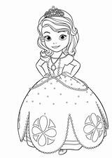 Sofia Coloring Princess Pages Disney Printable First Manga Games Barbie sketch template