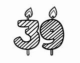 69 59 Coloring 39 Years Old Coloringcrew Birthday sketch template