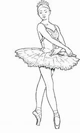 Tutu Coloring Pages Dancer Ballet Getcolorings sketch template