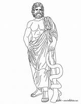 Asclepio Medecina Deus Hellokids Griegos Gods Dioses Grega Antigua Antiga Mitologia Griego Grecia Griega Escultura sketch template