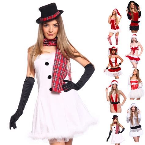 sexy hooded miss santa claus costume fancy dress party clubwear outfit