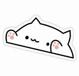 Bongo Cat Sticker Normal Coloring Pages Printable Cute sketch template