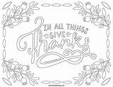 Thanks Give Pages Coloring Colouring Lord Printable Sheet Cards Verse Bluechairblessing Adult Trending Days Last Christian sketch template