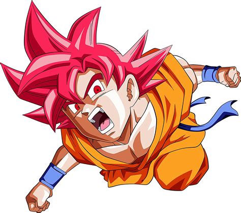 5 Ace Goku In Red Hair Sticker Poter Dragon Ball Z Poster