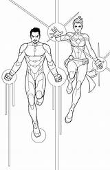 Coloring Pages Para Captain Marvel Man Avengers Khan Kamala Shazam Iron Deviantart Visit Jamiefayx Template sketch template