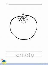 Tomato Worksheet Coloring Worksheets Vegetable Vegetables Site Thelearningsite Info sketch template