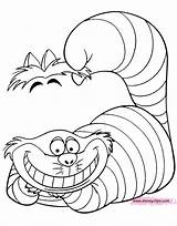 Alice Wonderland Coloring Cat Cheshire Pages Disney Drawing Book Lifts Eyebrows Getdrawings Disneyclips Funstuff sketch template