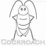 Cockroach Madagascar sketch template