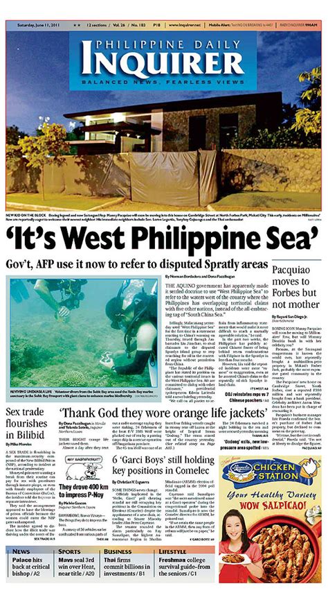 The Inquirer Front Page June 2011