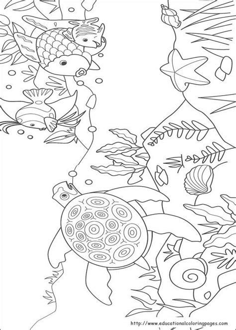 rainbow fish coloring pages   kids