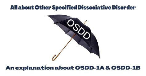 all about other specified dissociative disorder osdd an explanation