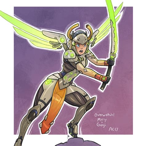 genji mercy mashup  alexi   deviantart