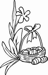 Easter Lily Coloring Pages Printable Drawing Color Lilies Version Click Categories Basket Clipart Getdrawings Line sketch template