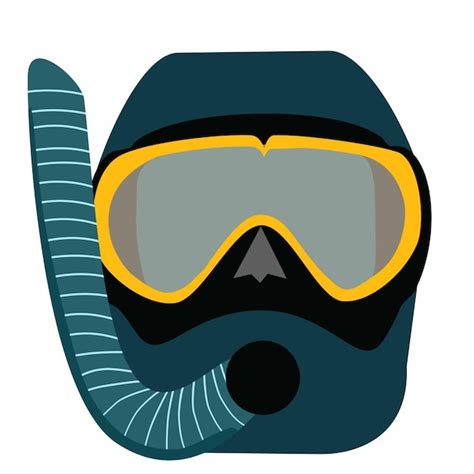 premium vector diving helmet