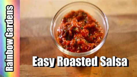 easy fresh roasted salsa recipe    roasted salsa youtube