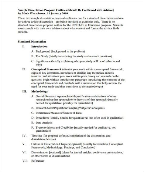 basic proposal outline templates   ms word pages