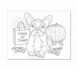 Bulldog Boston Terrier sketch template