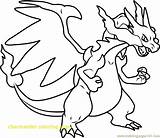 Coloring Charmeleon Charmander Pokemon Charizard Getcolorings Pages sketch template