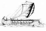 Trireme Greek Coloring Ancient Greece Deviantart Ships Template Sketch sketch template