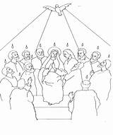 Pentecost Pentecoste Pentecostes Pentakosta Kudus Roh Gambar Colorare Disegni Catequese Uz Blagdan Duhova Atividades Turunnya Cristiana Ligia Minggu Ardente Senhor sketch template