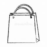 Bag Shopping Draw Cartoon Sketch Drawing Handbag Getdrawings Preview sketch template