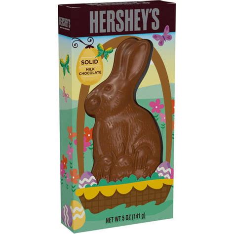 hersheys solid milk chocolate easter bunny candy  oz walmartcom
