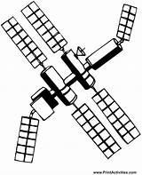 Coloring Satellite Satelite Space Designlooter 63kb 864px sketch template