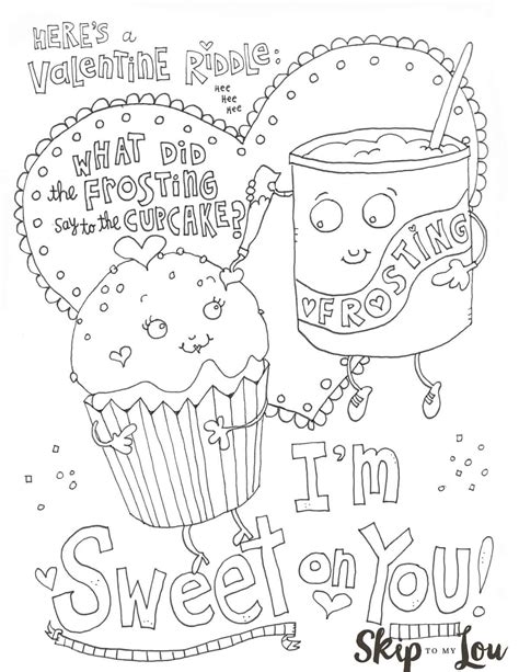 cutest valentines coloring pages skip   lou