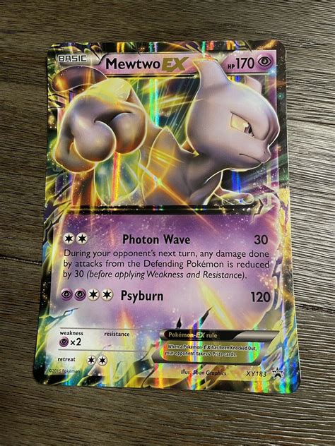 mavin pokemon mewtwo  jumbo card ultra rare holo foil hp  xy