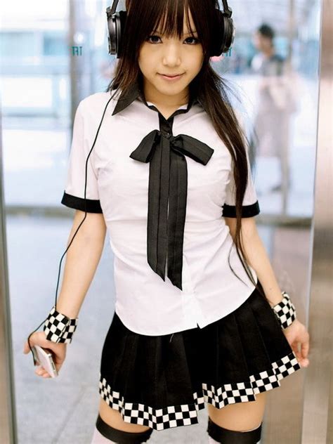 d0886 kipi sexy skirt cute beautiful girl hot japanese cosplay print