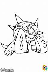 Chesnaught Pokemon Pignite sketch template