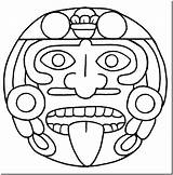 Mayas Aztecas Azteca Calendario Quetzalcóatl Guerrero Mayo sketch template