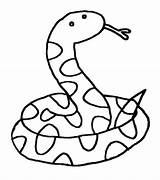 Serpent Serpents Coloriages Tete sketch template