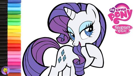 mlp   pony coloring book mlpfim rarity coloring page youtube