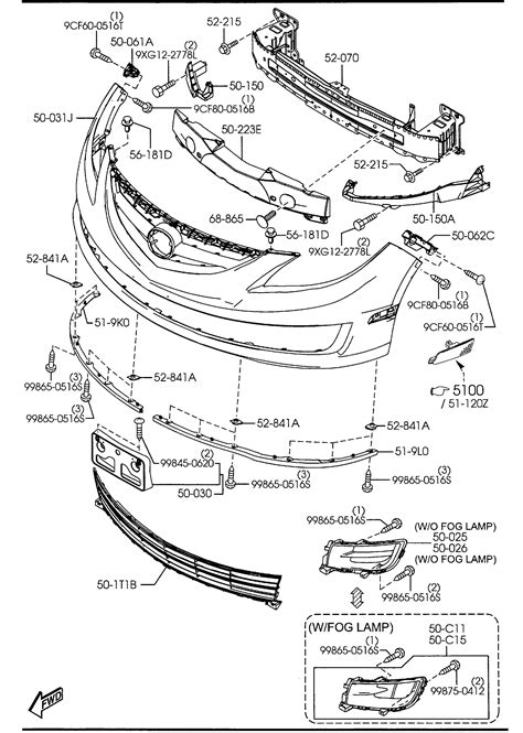 mazda  parts diagram