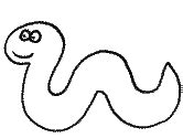 worms coloring pages