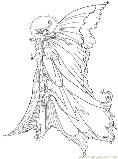 beautiful fairy coloring pages clip art library